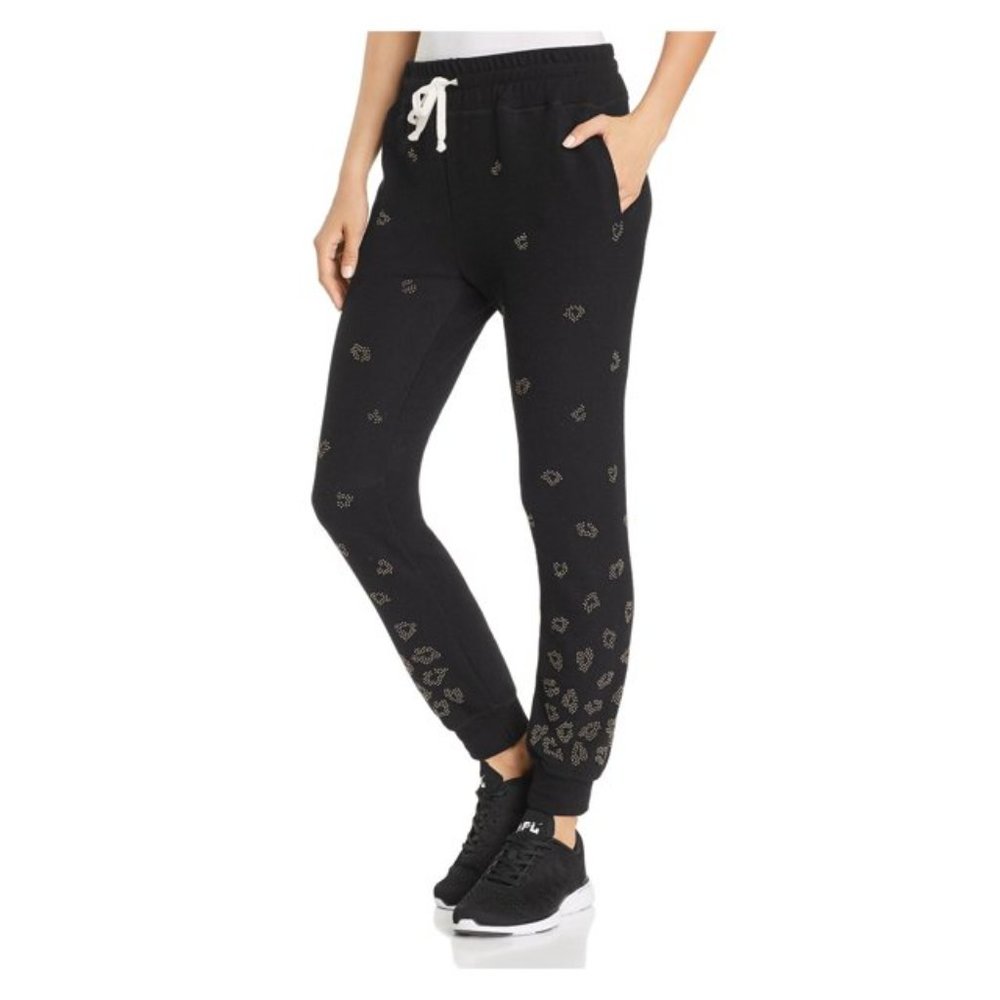 Beach Riot Embellished Leopard Sweatpants XS